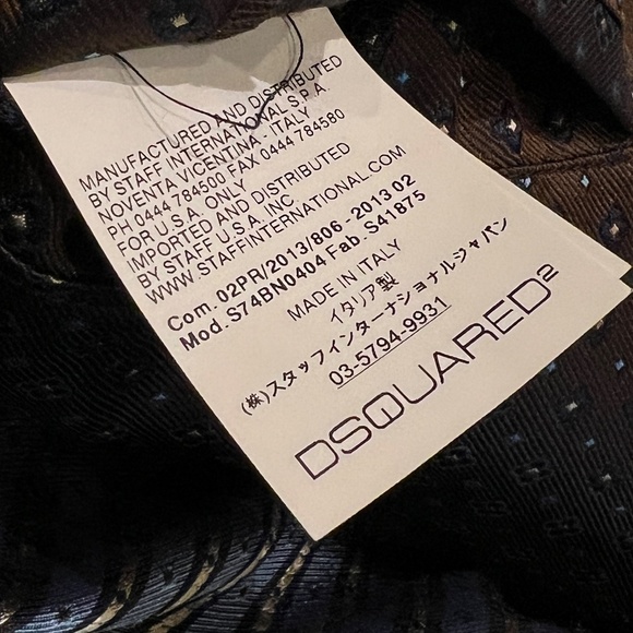 Dsquared2 100% Silk Geometric Jacquard Blazer - Picture 8 of 10